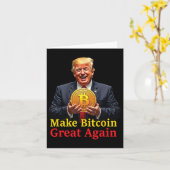 再びBitcoinを素晴らしBitcoin Crypto Futuをトランプ カード (黄色い花)