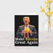 再びBitcoinを素晴らしBitcoin Crypto Futuをトランプ カード (黄色い花)