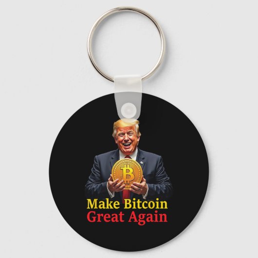 再びBitcoinを素晴らしBitcoin Crypto Futuをトランプ キーホルダー (正面)