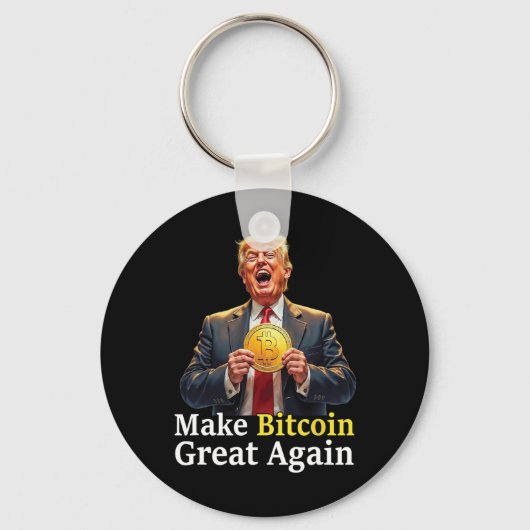 再びBitcoinを素晴らしBitcoin Crypto Futuをトランプ キーホルダー (正面)
