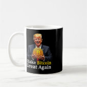 再びBitcoinを素晴らしBitcoin Crypto Futuをトランプ コーヒーマグカップ (左)