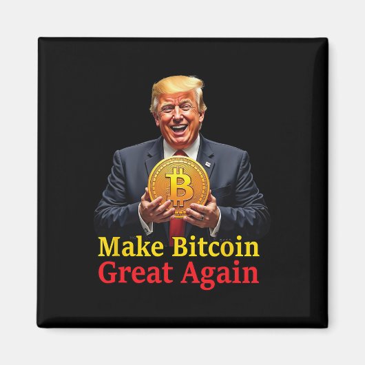 再びBitcoinを素晴らしBitcoin Crypto Futuをトランプ マグネット (正面)