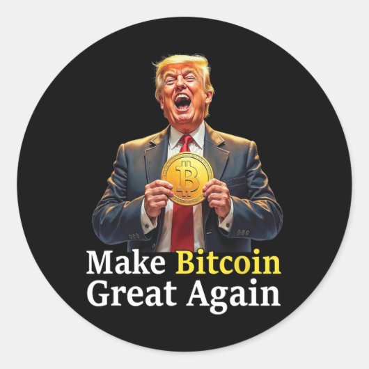 再びBitcoinを素晴らしBitcoin Crypto Futuをトランプ ラウンドシール (正面)