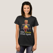 再びBitcoinを素晴らしBitcoin Crypto Futuをトランプ Tシャツ (正面フル)