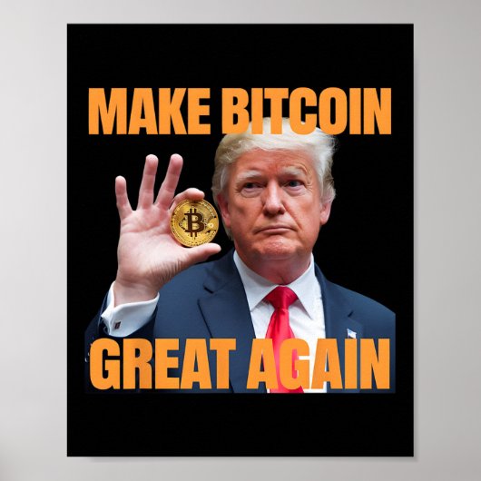 再びBitcoinを素晴らしTrump Bitcoinおもしろい Cryptにする ポスター (正面)