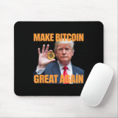 再びBitcoinを素晴らしTrump Bitcoinおもしろい Cryptにする マウスパッド (マウス)