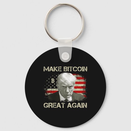 再びBitcoin素晴らし Magaプロおもしろいトランプ1 キーホルダー (正面)