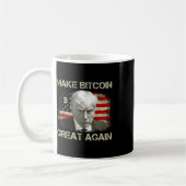 再びBitcoin素晴らし Magaプロおもしろいトランプ1 コーヒーマグカップ (左)