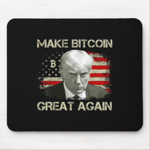 再びBitcoin素晴らし Magaプロおもしろいトランプ1 マウスパッド