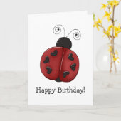 再びBuggin' You・ Ladybug カード (黄色い花)