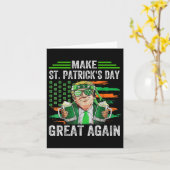 再びSt patricks day素晴らしをおもしろいアイルランド語にする カード (黄色い花)