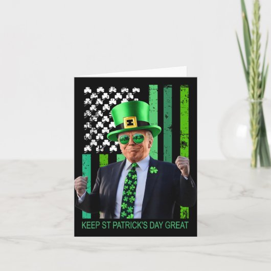 再びSt patricks day素晴らしをアメリカのフロリダにする カード (正面)