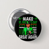 再びSt patricks day素晴らしをアメリカのフロリダにする 缶バッジ (正面&裏面)