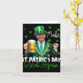 再びSt patricks day素晴らしをアメリカンシャムロックにする カード (黄色い花)
