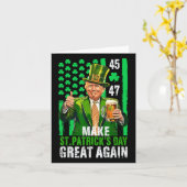 再びSt patricks day素晴らしをシャムロックトランプamにする カード (黄色い花)