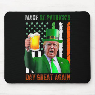 再びSt patricks day素晴らしをシャムロックトランプamにする マウスパッド