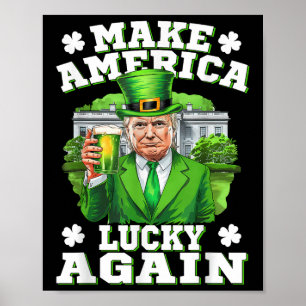 再びSt patricks day素晴らしをシャムロックトランプViにする ポスター