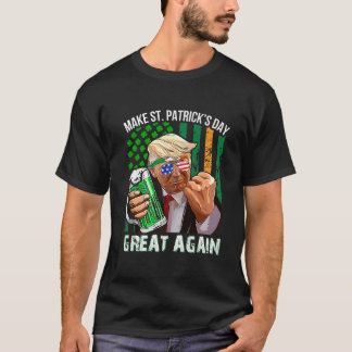 再びSt patricks day素晴らしをトランプ・レプラーシャンにする Tシャツ