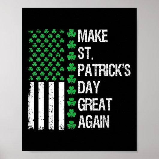 再びSt patricks day素晴らしをトランプSt patricks ポスター (正面)