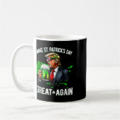 再びSt patricks day素晴らしを切り札の男Wにする コーヒーマグカップ (左)