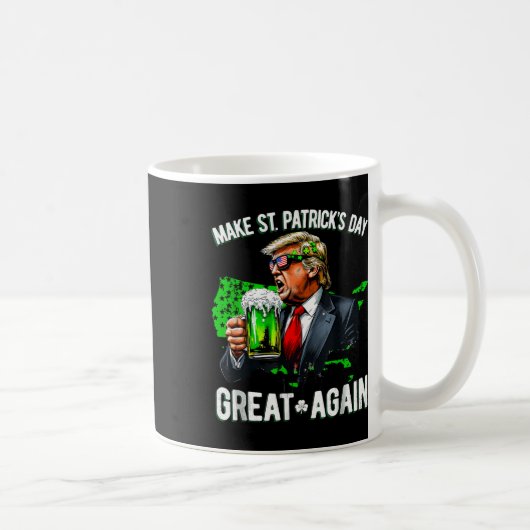 再びSt patricks day素晴らしを切り札の男Wにする コーヒーマグカップ (右)