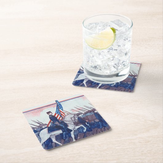 再キャプチャ:フィリピン戦争の話 スクエアペーパーコースター (インサイチュ)