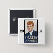 再ジョセ選フP.ケネディIII 缶バッジ (正面&裏面)