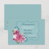 再スケジュール発表カード 案内状 (正面/裏面)