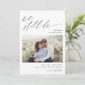 再モダンエレガント結結婚婚願 案内状 (スタンド正面)