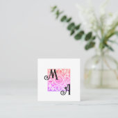 再交渉のスフィンクスは派手で明るい スクエア名刺 (スタンド正面)