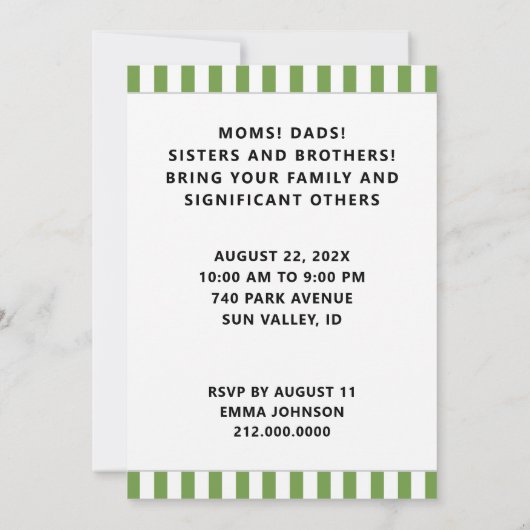 再会のお誘い 招待状 (裏面)