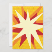 再会・家族再会・パーティー・コミックブック 招待状 (裏面)