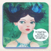 再使用可能なペーパーコースター スクエアペーパーコースター (正面)