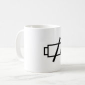 再充電する必要性 コーヒーマグカップ (正面左)