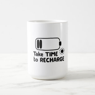 再充電に時間を要する – 自己気に コーヒーマグカップ
