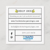 再出発のヒイラギロックの名刺 スクエア名刺 (裏面)