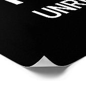 再利用できない~中国の言語半子記号 ポスター (角)