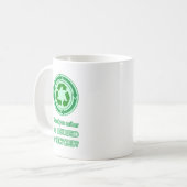 再利用とリサイクル コーヒーマグカップ (正面左)
