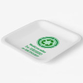 再利用とリサイクル ペーパープレート (傾斜あり)