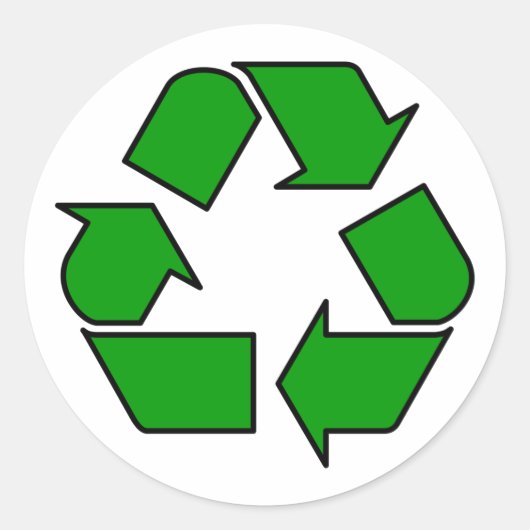 再利用とリサイクル ラウンドシール (正面)