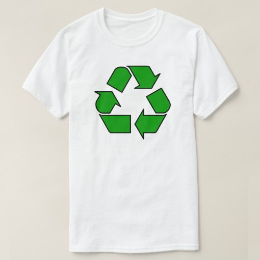 再利用とリサイクル Tシャツ (デザイン正面)