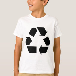再利用のリサイクルのロゴの記号の矢3Rを減らして下さい Tシャツ