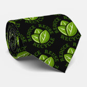 再利用のリサイクルを減らして下さい ネクタイ (ロール)