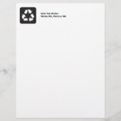 再利用の私、リサイクルの私リサイクルされたレターヘッド紙1 (正面)