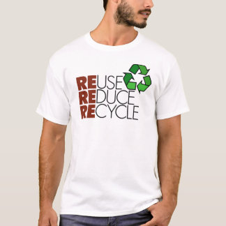 再利用はリサイクルのTシャツを減らします Tシャツ