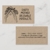 再利用フレンドリー可能な廃棄物ゼロ製品 名刺 (正面/裏面)