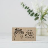 再利用フレンドリー可能な廃棄物ゼロ製品 名刺 (スタンド正面)