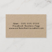 再利用フレンドリー可能な廃棄物ゼロ製品 名刺 (裏面)