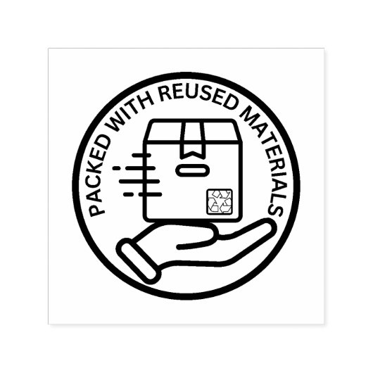 再利用フレンドリー材で包装されたエコ セルフインキングスタンプ (デザイン)