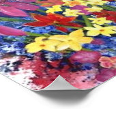 再利用可能なアラスカン野花のポスター ポスター (角)